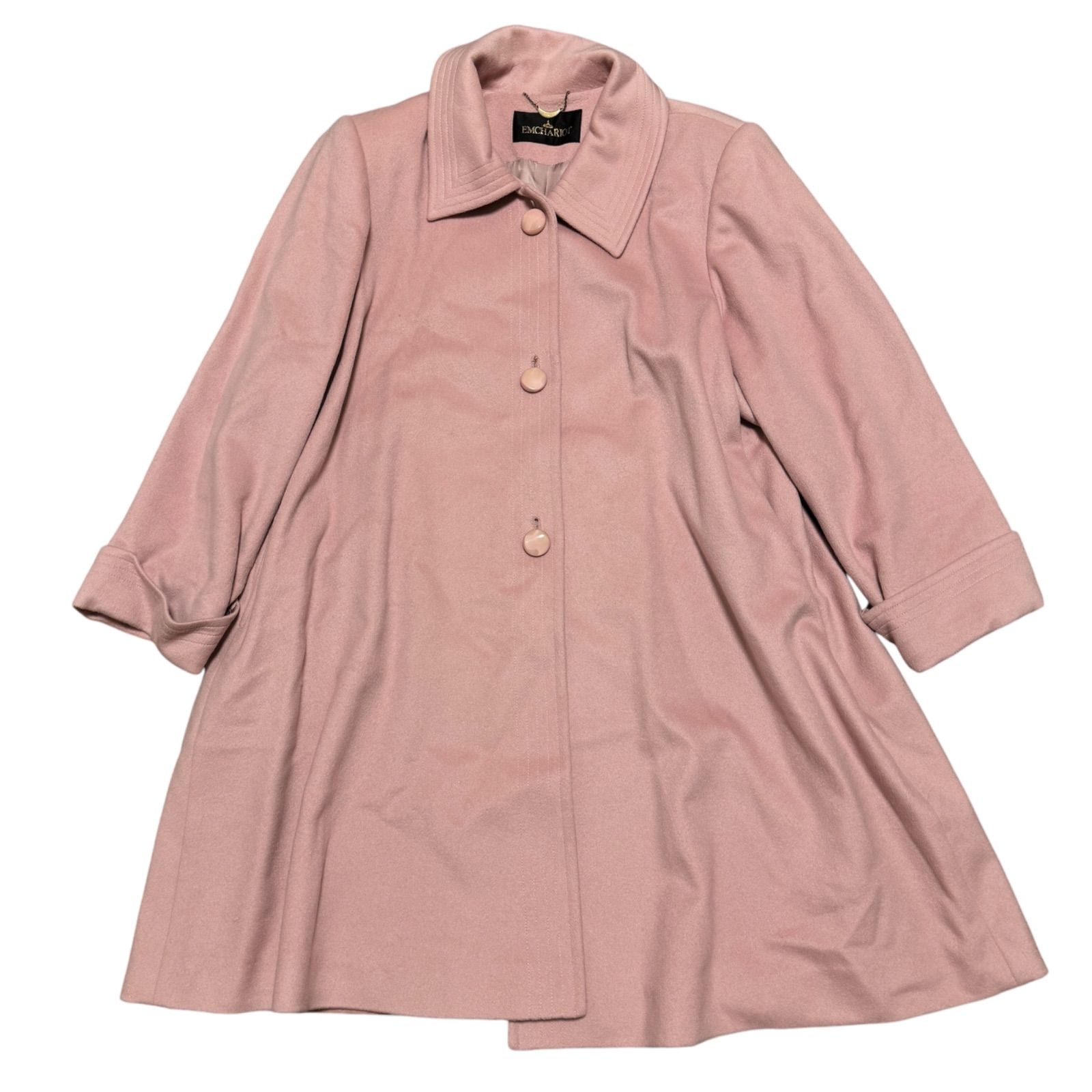 Z955 【美品】 EMCHARIOT エンチャリオット カシミヤロングコート  