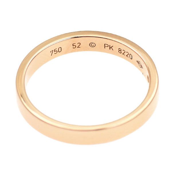 カルティエ K18PG ダイヤモンド リング Cドゥ エングレーブド 52号