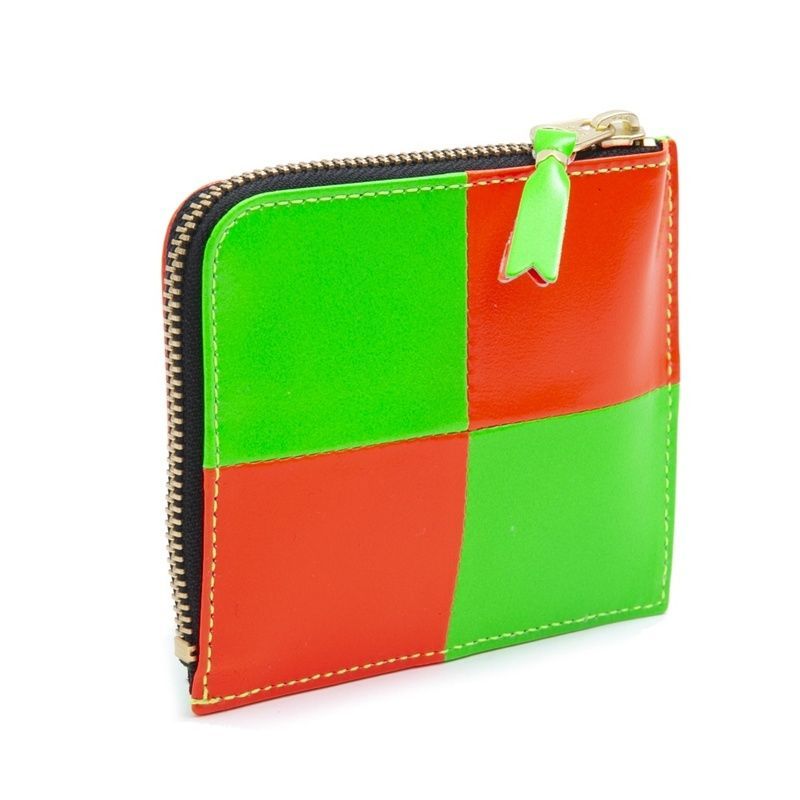 価額全部ショップの中に comme des garcons wallet FLUO SQUARES 財布