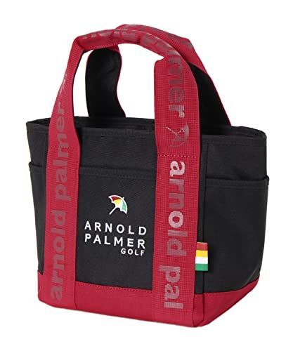 ブラック×バーガンディ_Free Size アーノルドパーマー トートバッグ GOLFカートバッグ ブラック×バーガンディ