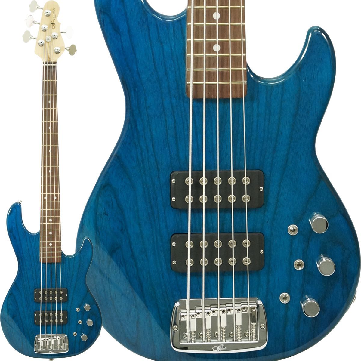 G&L USA Custom Shop L-2500 (Clear Blue/Rosewood) [アウトレットSALE 