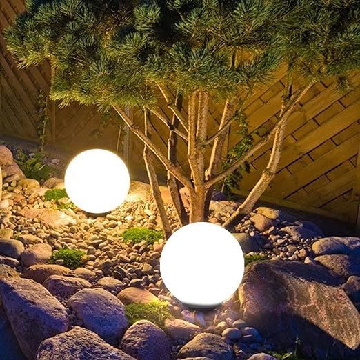 訳アリ特価！GWSOLAR　明るさ100ルーメンGWSOLAR 庭園灯ボール  置物ソーラー ガーデンライト 直径25cm Smart Lighting  【型番：GW-RMDO319-25】③