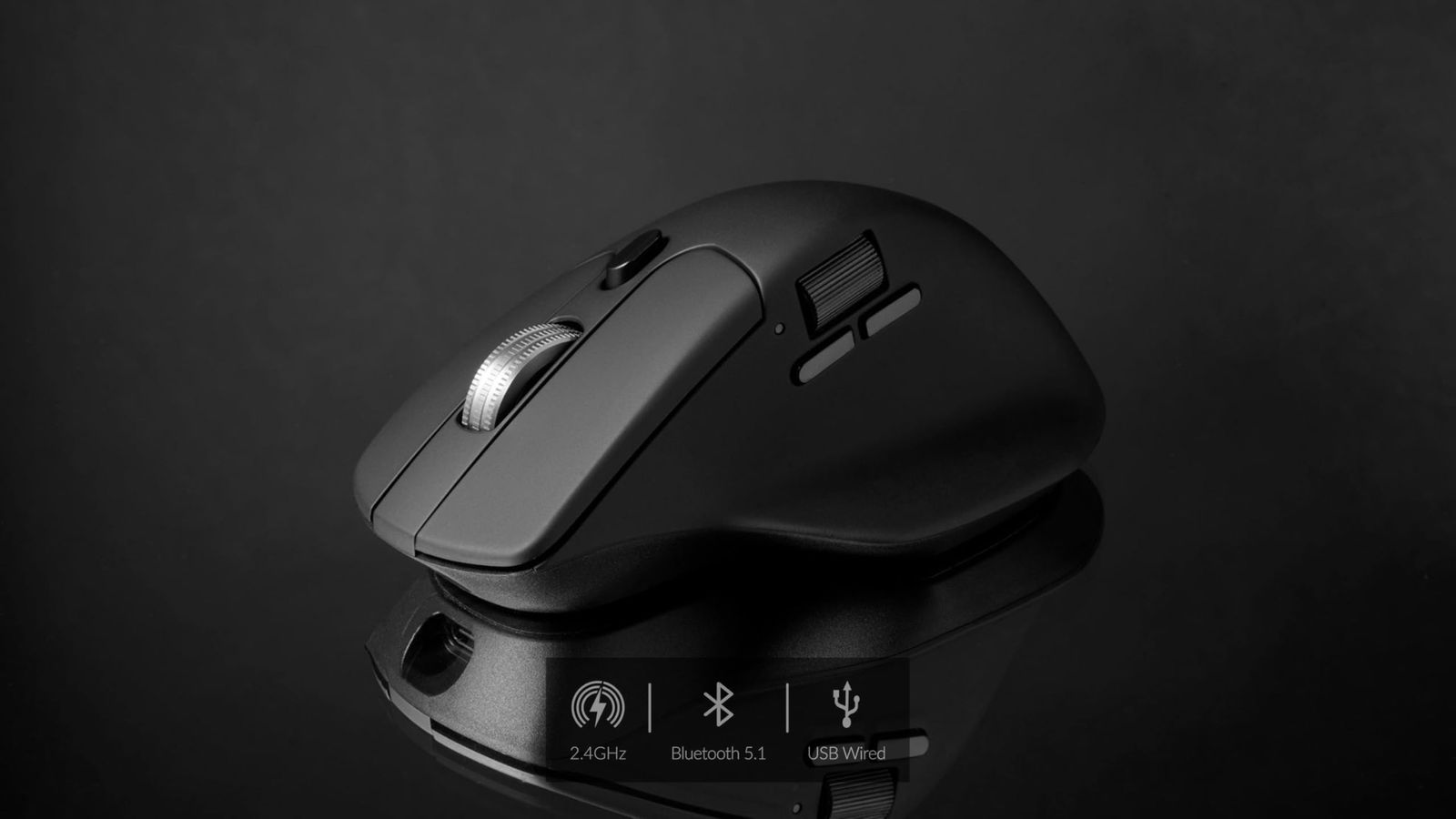 正規品 Keychron M6 ワイヤレスマウス 2.4 GHz|Bluetooth 5.1|有線マウス PixArt 3395センサー プログラム なボタン搭載 サイドスクロールボタン搭載 最大26000 DPI|650IPS 78g軽量