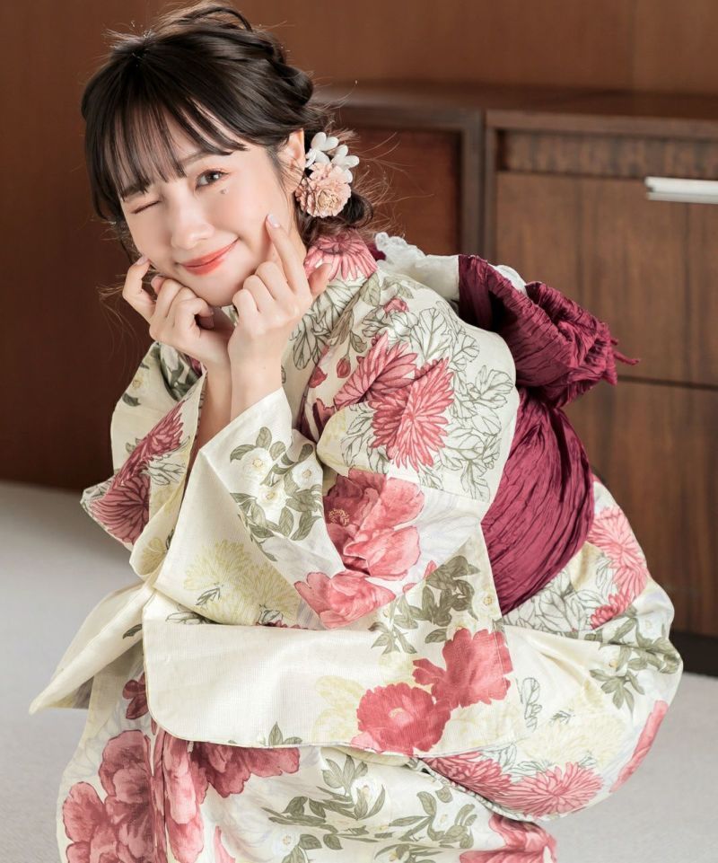 夏の牡丹重ね】Dita ディータ 浴衣 5点セット レディース 親子