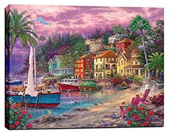 Chuck PinsonによるCortesi Home On Golden Shores ジークレーキャンバス壁アート 12インチ x 16インチ
