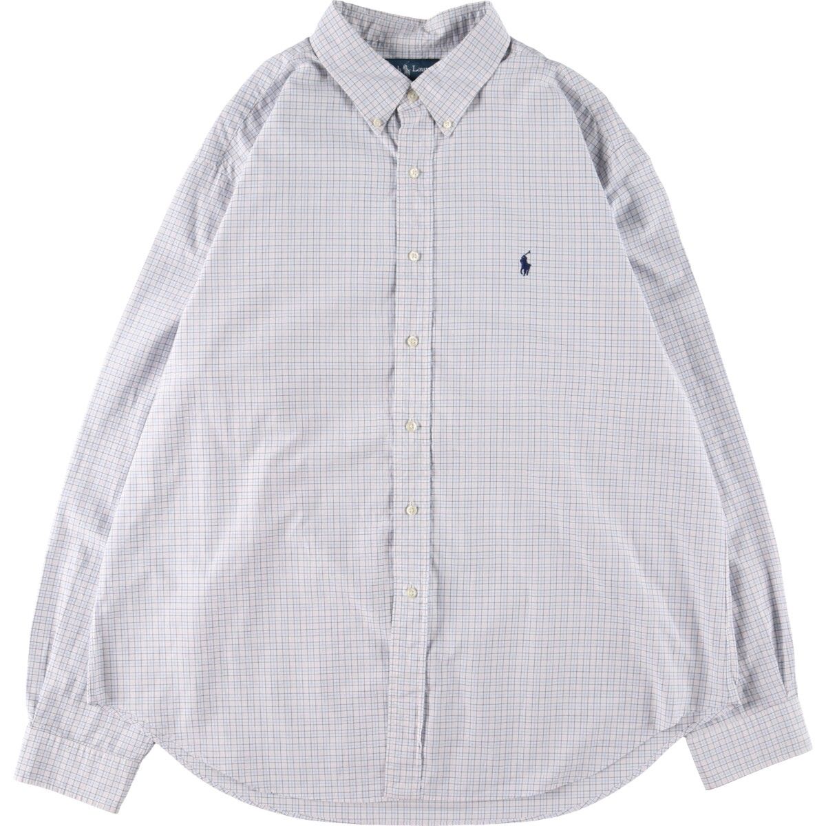 古着 ラルフローレン Ralph Lauren CLASSIC FIT 長袖 ボタンダウンチェックシャツ メンズXXL/eaa461108