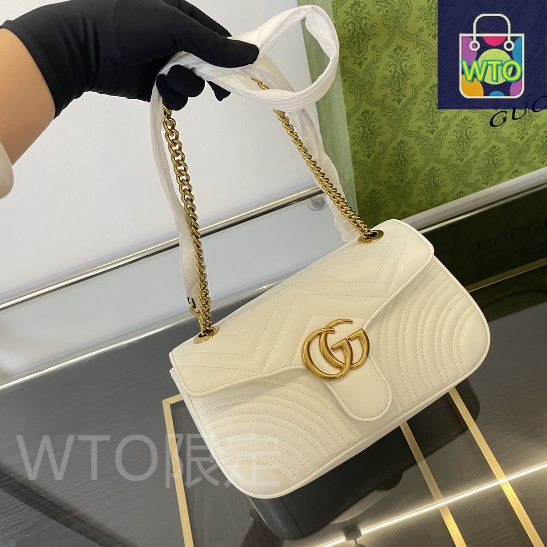 GUCCI☆DHL発送♪マーモントコンパクトウォレット☆782749 限定セール☆国内 GUCCI GG マーモント 二つ折り財布 782749