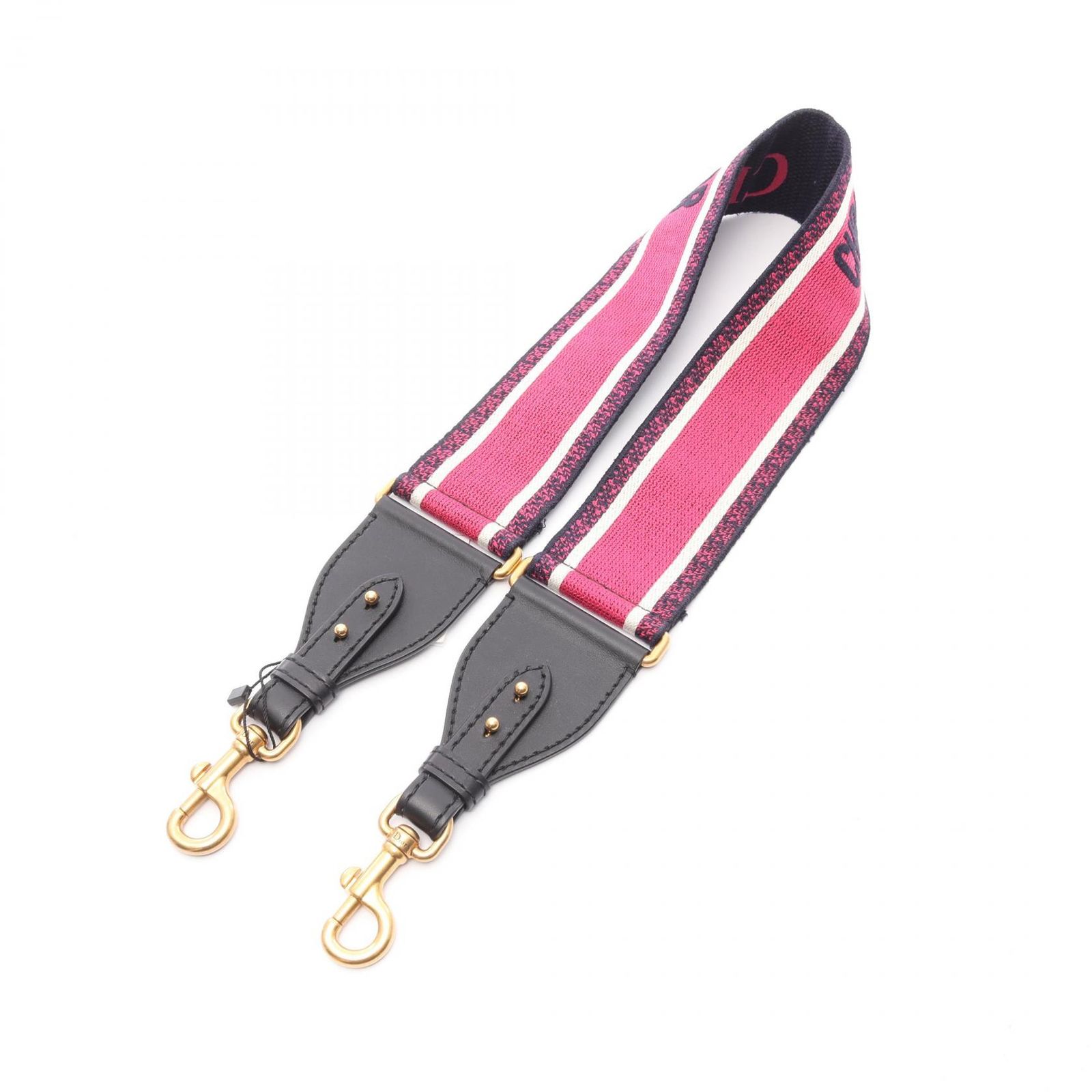 ディオール Dior ショルダーストラップ エンブロイダリー S8540CBTEM929 ピンク系 キャンバス レザー ショルダーストラップ レディース