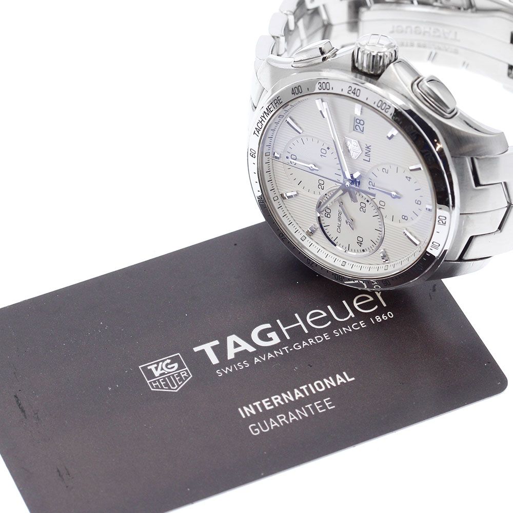 タグホイヤー TAG HEUER CAT2011 リンク キャリバー16 クロノグラフ 自動巻き メンズ保証書付き_905010