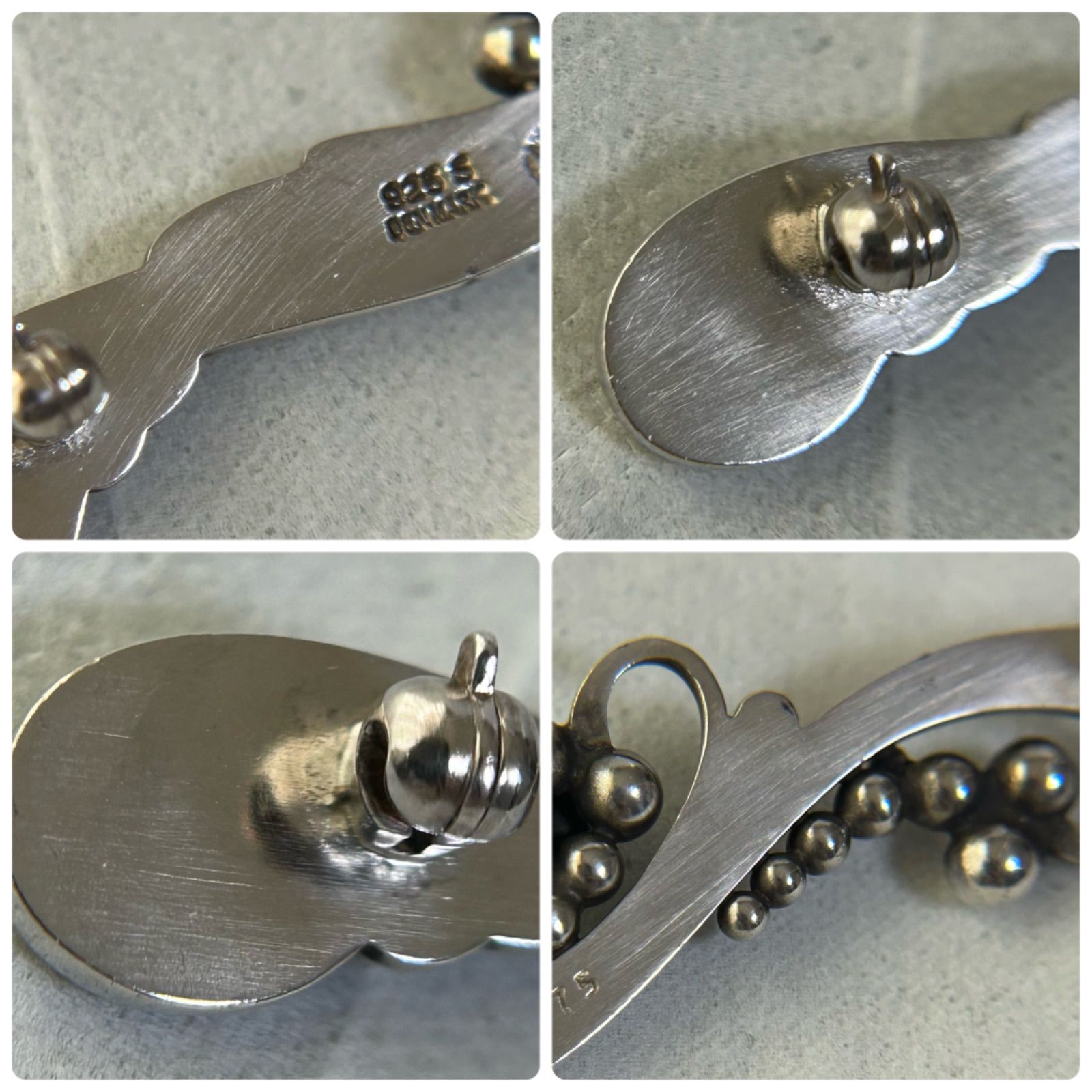 ジョージジェンセン 希少 ブローチ 275 グレープ 葡萄 AG925