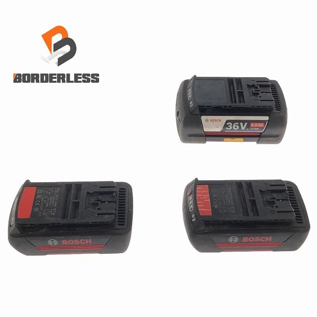 ☆中古品 3個セット☆BOSCH ボッシュ 36V バッテリー 36Volt 6.0