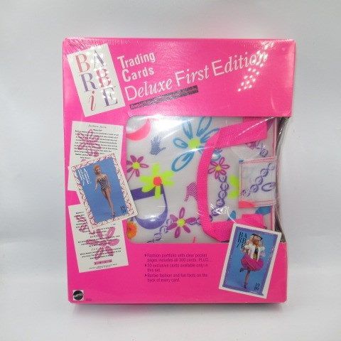 1990年90'sBarbieバービーTrading Cards Deluxw First Editionトレーディングカードセットファイルカード付フィギュア人形ぬいぐるみ