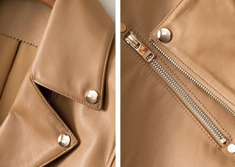 レディース 本革 超ソフトなラムレザージャケット ライダースジャケット GULLKHAN_COM