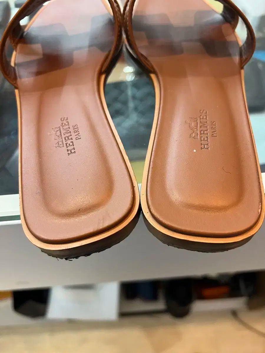 HERMESオランゴールドサンダル36 サンダル オラン ゴールド 茶 36.5[H021056Z] Sandals Oran Gold