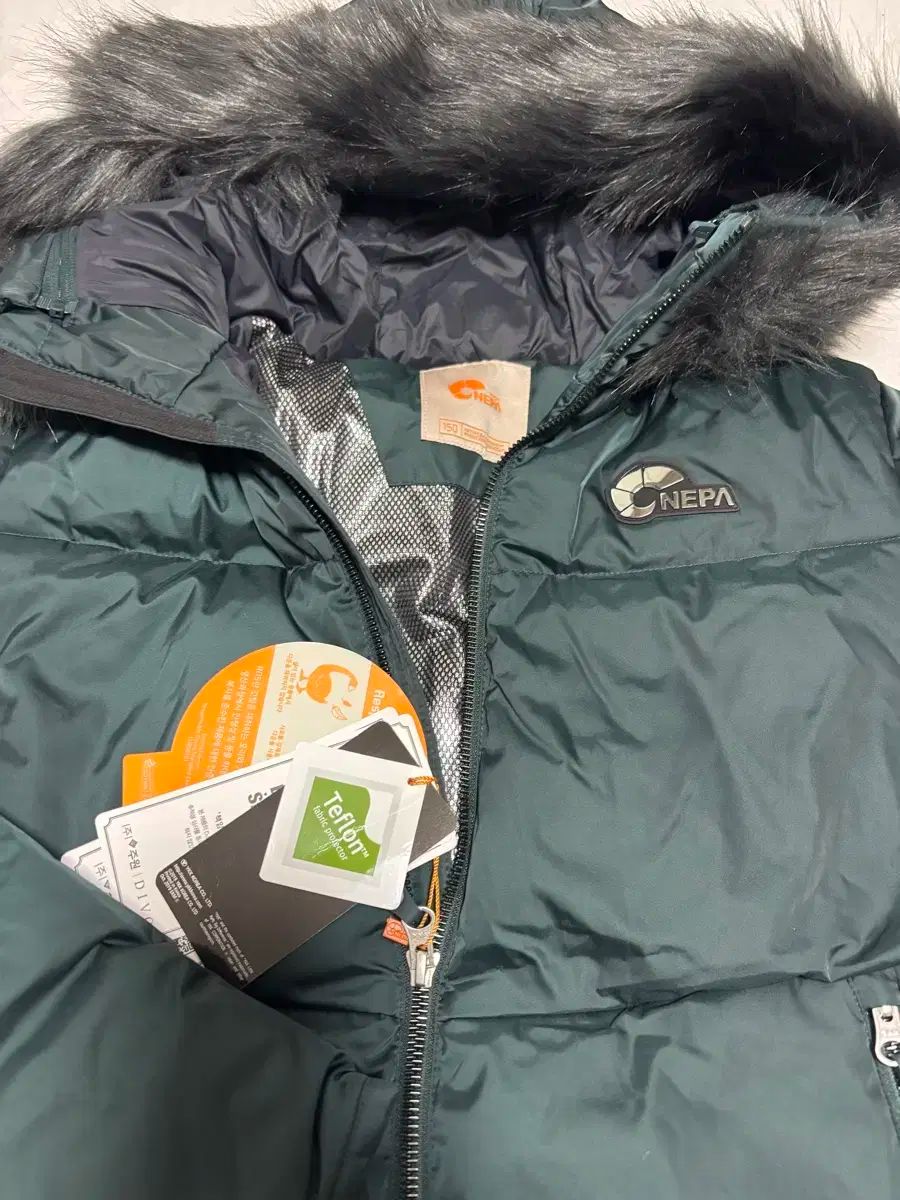 新規 ネパ グースダウン ダウンジャケット ロング丈 150 サイズ