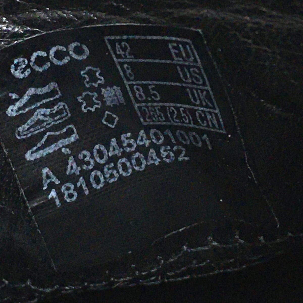 ECCO(エコー) スリッポン EU42 メンズ - 黒 編み込み レザー - メルカリ