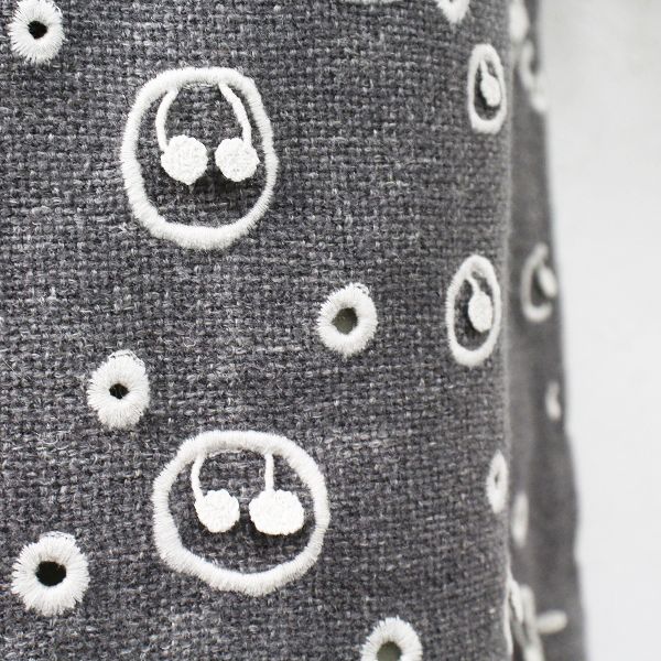 mina perhonen ミナペルホネン snowberry 刺繍 ワンピース /グレー系 