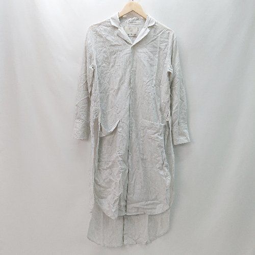 ◇ teloplan テーロプラン ロングシャツ 長袖 ロング丈 ワンピース  