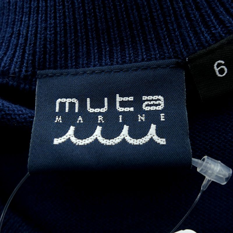 ムータ　MUTA ゴルフ コットン セーター ニット サイズ7 ネイビー ムータ MUTA ゴルフ コットン セーター ニット サイズ7 ネイビー