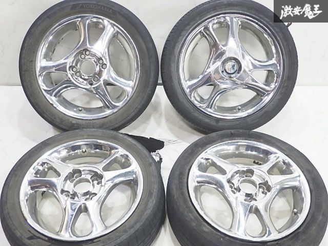 社外 14インチ 5J +35 4H 4穴 PCD100/114.3 マルチ メッキ 社外 14インチ 5J +35 4H 4穴 PCD100/114.3 マルチ メッキ