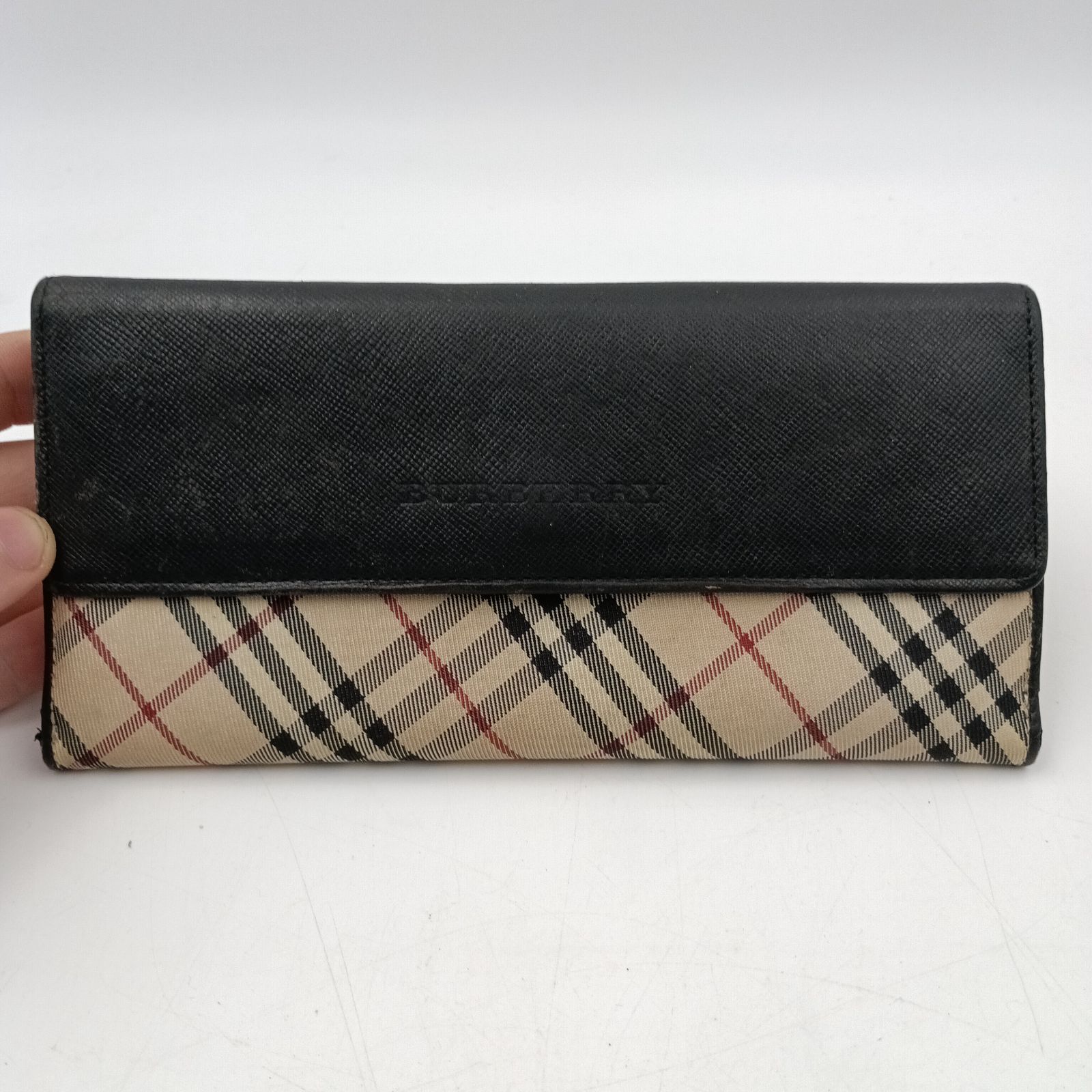 バーバリー ノバチェック レザー 長財布 楽天市場】【財布】BURBERRY バーバリー ノバチェック 2つ折長