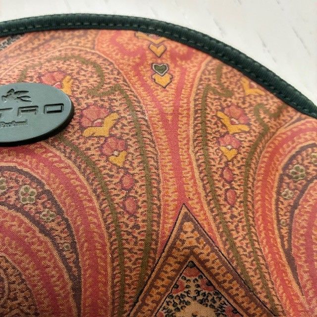 個性が光る◆ETRO◆ペイズリー柄 ジャカード キャンバス ポーチ 希少❗️ETRO❗️エトロ ❗️キャンバス ペイズリー柄 バニティ