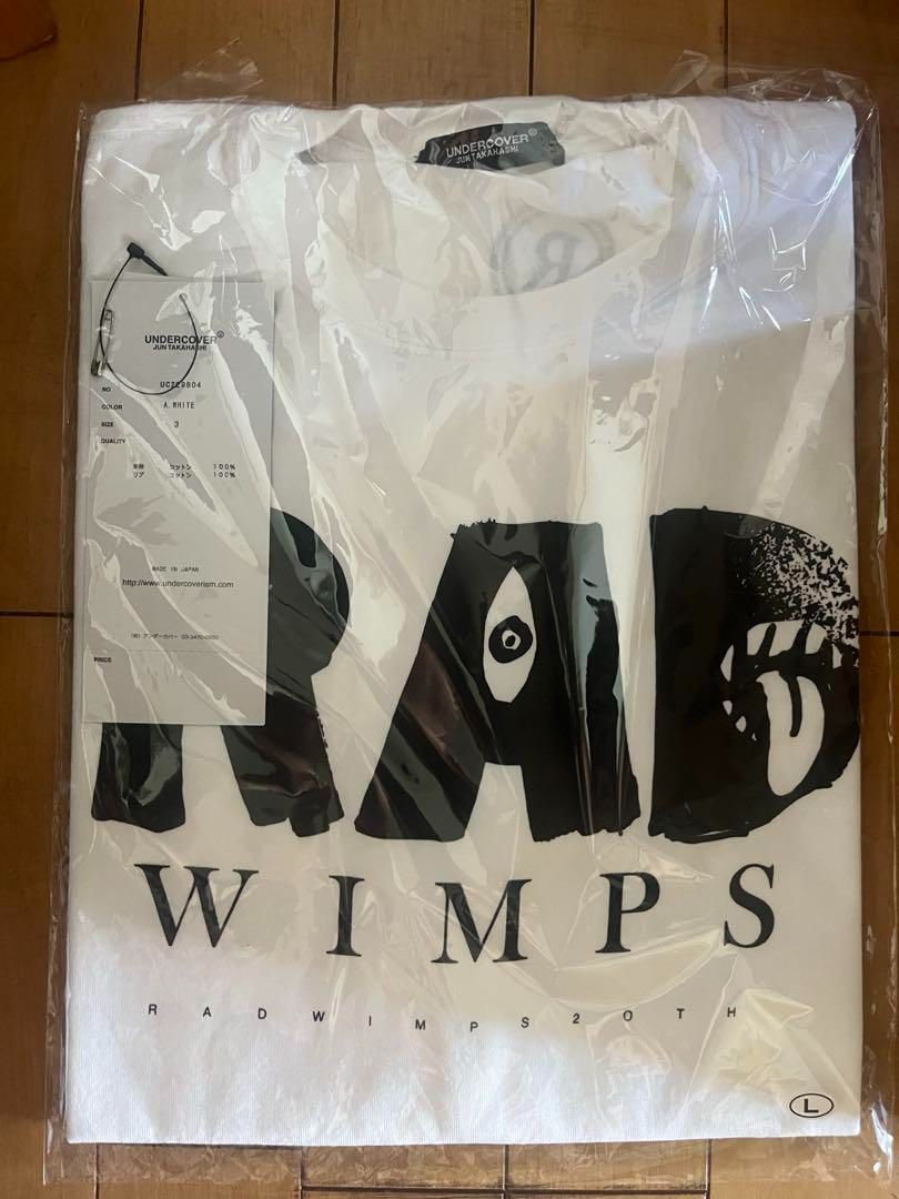 RADWIMPSの20周年を記念したホワイトTシャツ、Mサイズの