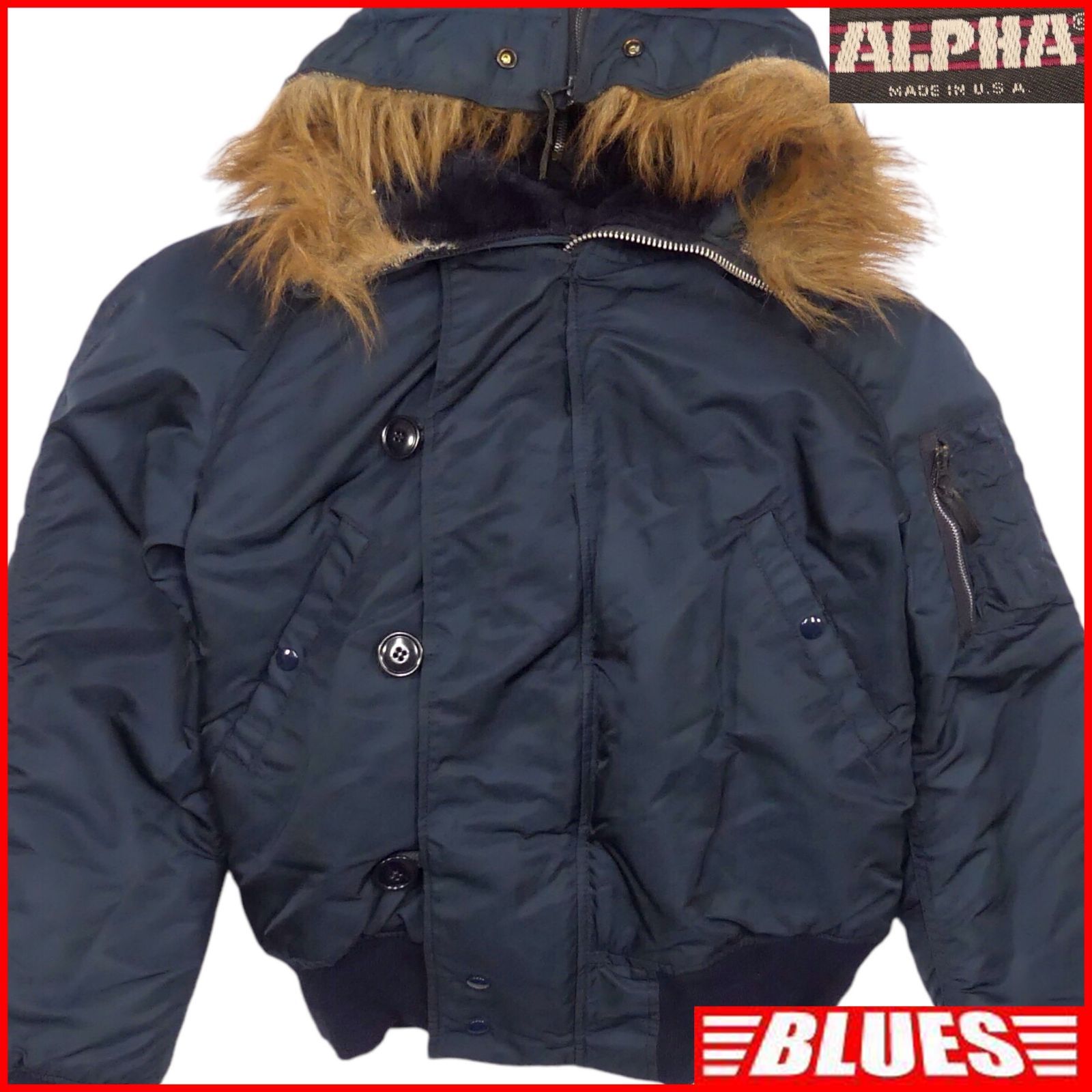 希少80s USA製 ALPHA アルファ 短丈 N-2B フライトジャケット 稀少 ALPHA INDUSTRIES 80s 90s USA製 N-2B 短丈 フライトジャケット
