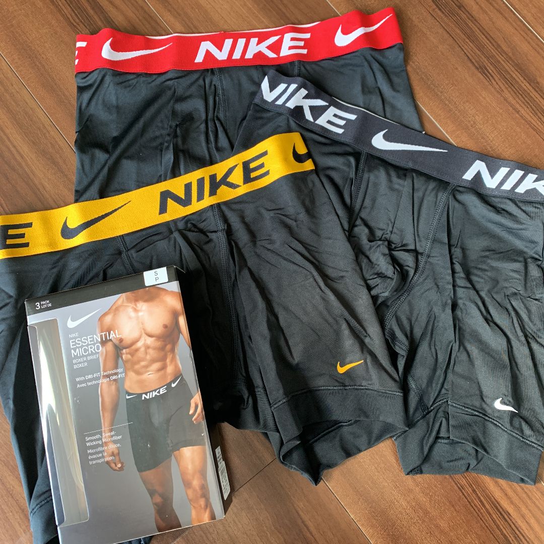 新品】NIKE ナイキ ボクサーパンツ 赤黒黄 3枚セット - メルカリ