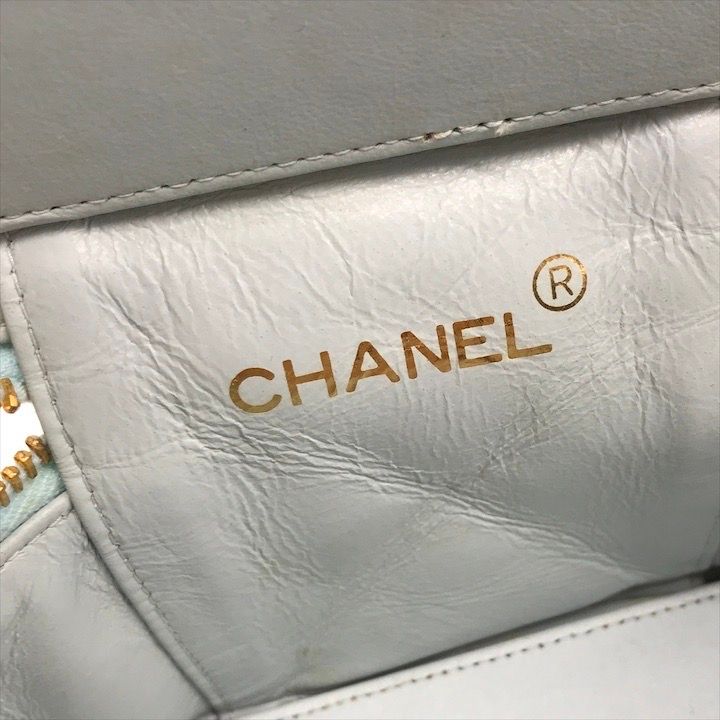 CHANEL シャネル ココマーク マトラッセ 良品 ラムスキン 1円 ミニ 中古良品 レザー - チェーン クラッチ プッシュロック ココ Rococo