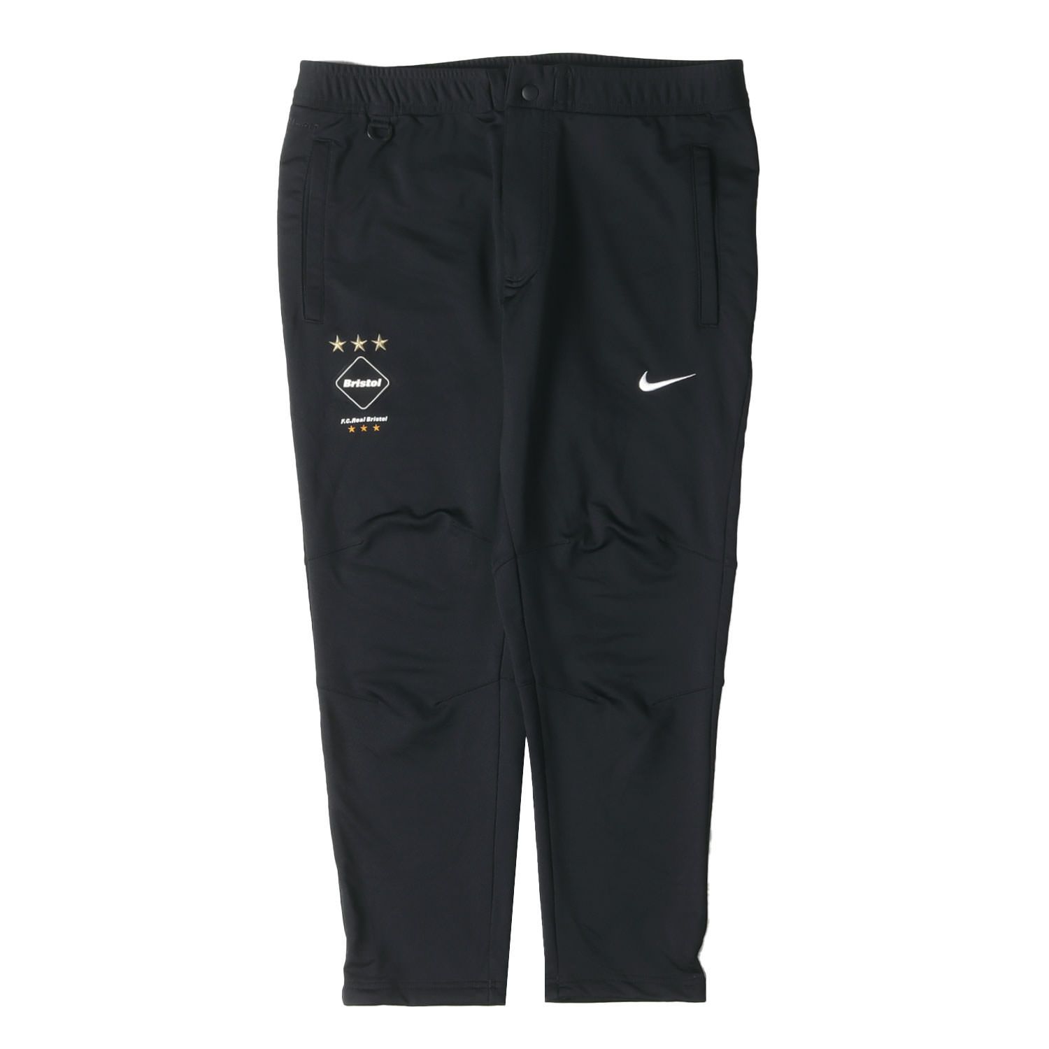 F.C.Real Bristol エフシーレアルブリストル パンツ サイズ:L NIKE DRT-FIT アンクルカット ジャージ トラックパンツ ブラック 黒 ボトムス ズボン コラボ【メンズ】