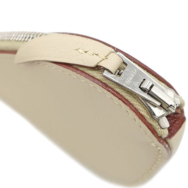 いぬいぬ ！HERMES グレー レザー コインケース life-time_6f0530aa5