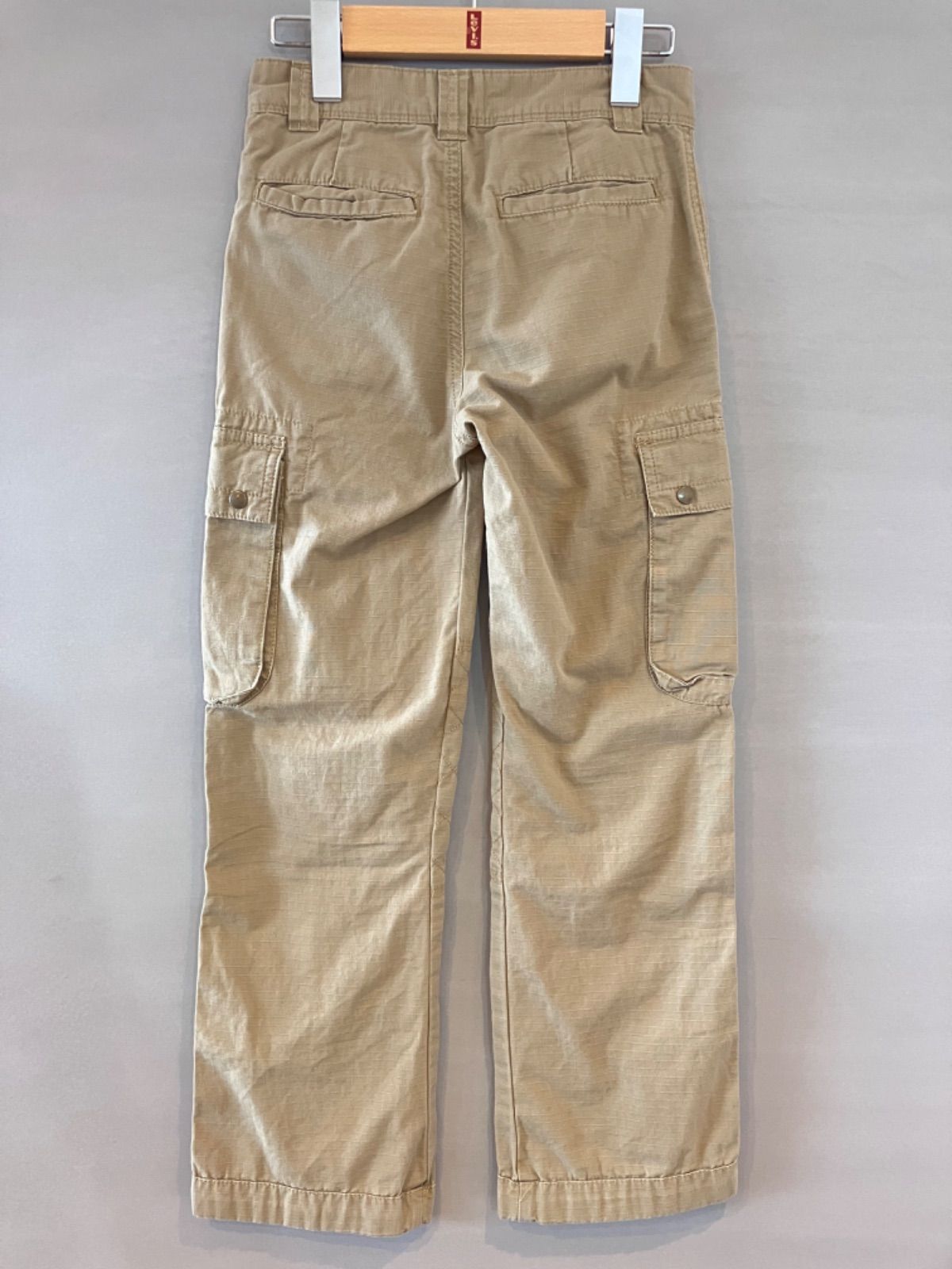 POLO by Ralph Lauren ポロ バイ ラルフローレン カーゴパンツ ダブルニー リップストップ ベージュ キッズ ジュニア サイズ140