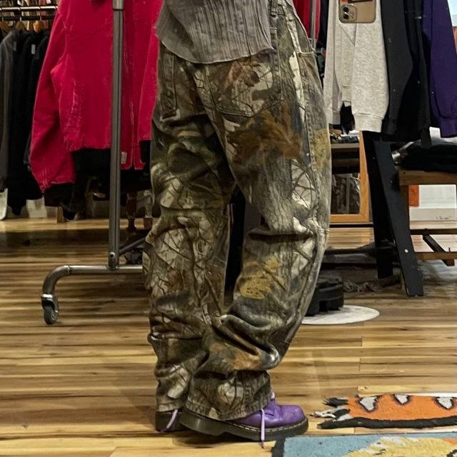 wrangler ラングラー ダブルニー リアルツリーカモ 迷彩 パンツ