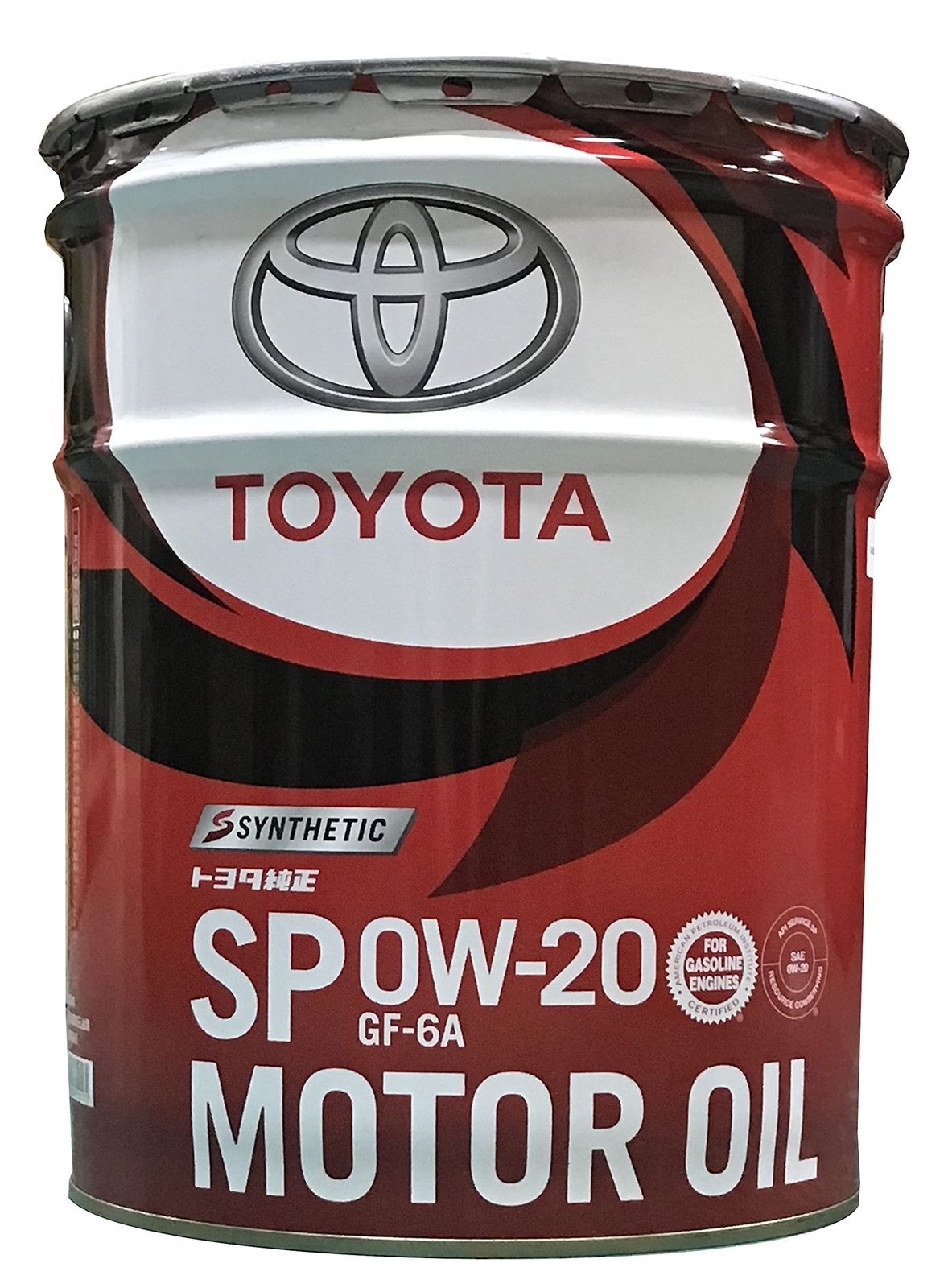 TOYOTA トヨタ エンジンオイル トヨタ モーターオイル 0W-20 SP 合成油 20L 08880-13203