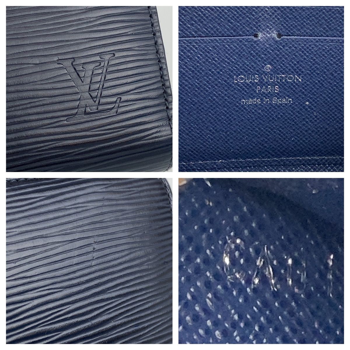 LOUIS VUITTON ルイヴィトン エピ ジッピーウォレット ネイビー 