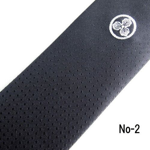 各家の家紋 刺繍 ネクタイ セミオーダーネクタイ 黒朱子