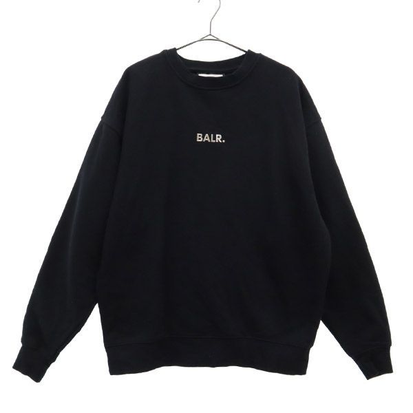 ボーラー ワッペン 長袖 スウェット M ブラック BALR. トレーナー ロゴ