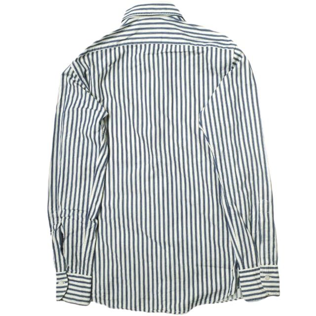 Drake's ドレイクス ストライプ ドレスシャツ イギリス製 別注】Drake's / オルタネイトストライプ レギュラーカラー