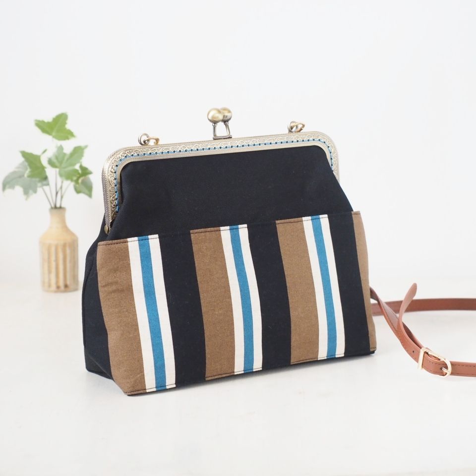 クリーマハンドメイド がま口 ショルダーバッグ ハンドメイド がま口