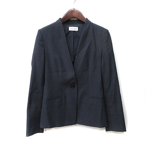 公式限定 福袋 - 公式通販オンラインショップ ノーカラージャケット PLST プラステ 背抜き XS リネン混 麻混 ジャケット・アウター