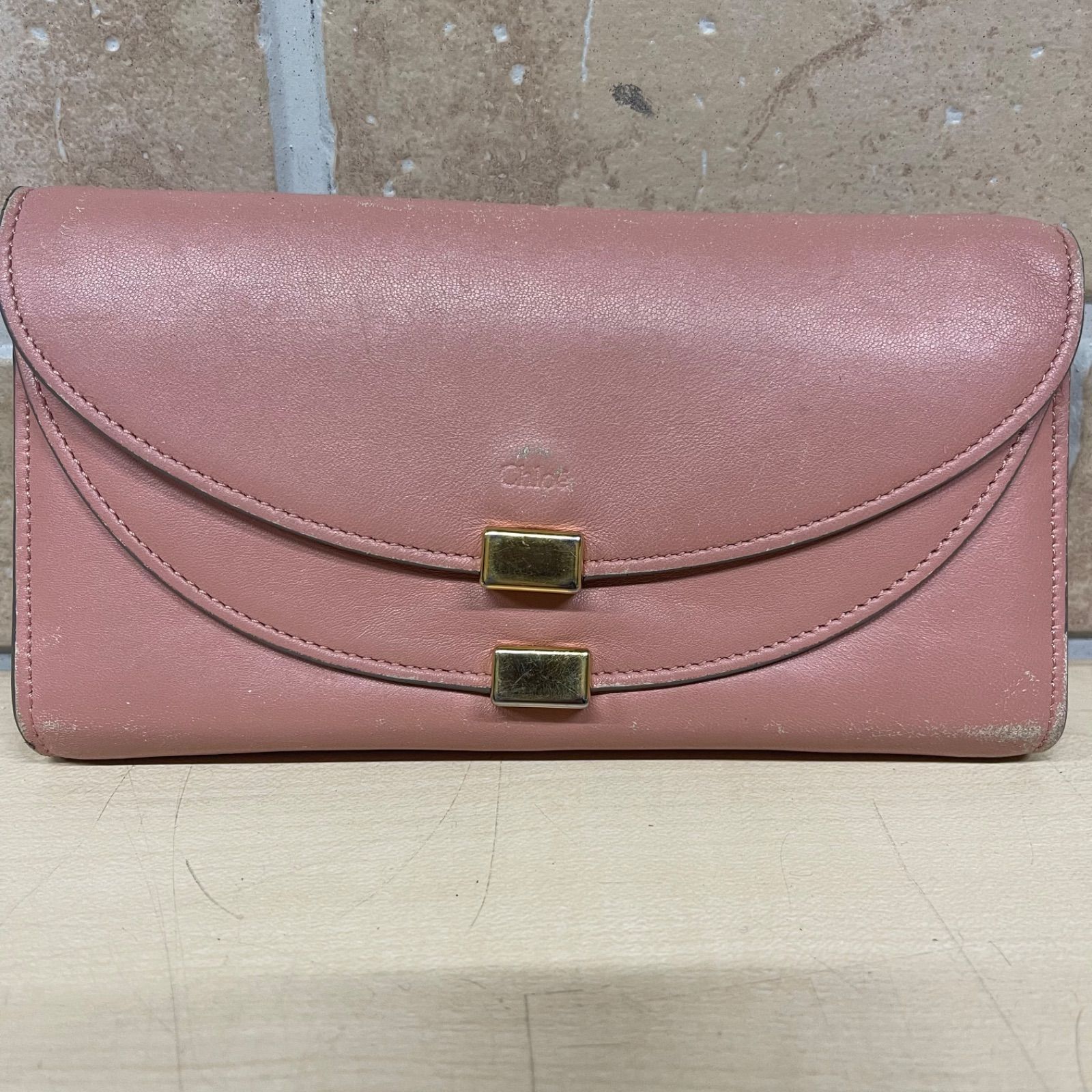 クロエ Chloe 長財布 ジョージア ピンク 45 Chloe Georgia クロエ ジョージア レザー 長財布 ピンク レディース