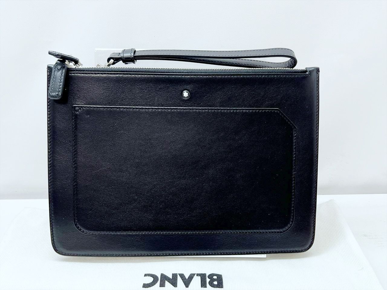 MONTBLANC モンブラン マイスターシュテック アーバン ダブルジップ クラッチバッグ 黒 MB124082