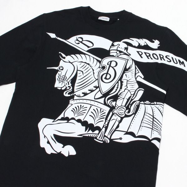 24AWモデル バーバリー BURBERRY メンズ EKD ロゴプリント 長袖Tシャツ