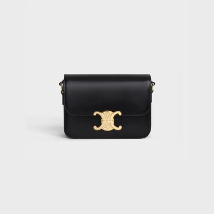 Celine セリーヌ Celine Teen Triomphe Bag in Shiny Calfskin