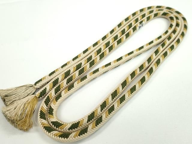 平和屋本店□極上 有職組紐道明 帯締め 唐組 宮内庁御用 国立博物館御用