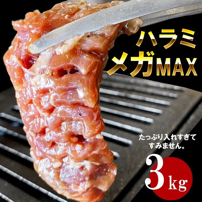 600ｇ増量中‼合計3kg「テレビで紹介」タレ漬け牛ハラミ 焼肉バーベキュー