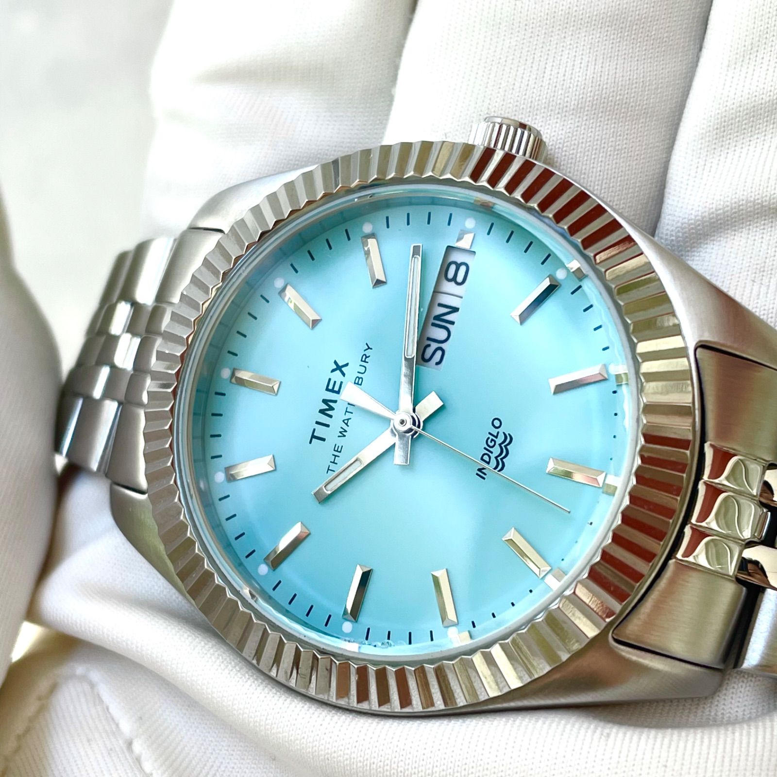 TIMEX ウォーターベリーレガシーティファニーブルー 稼働美品 TW2V 