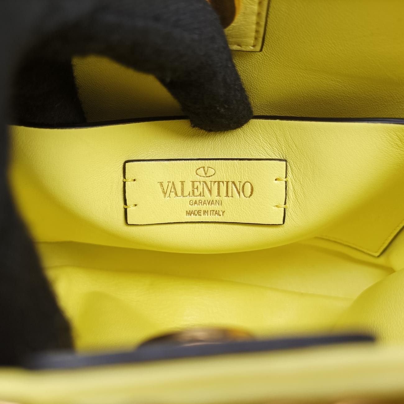 ヴァレンティノ　バレンティノ　トレーナー　イエロー　M ヴァレンティノValentinoローマンスタッズイエローレザーIC