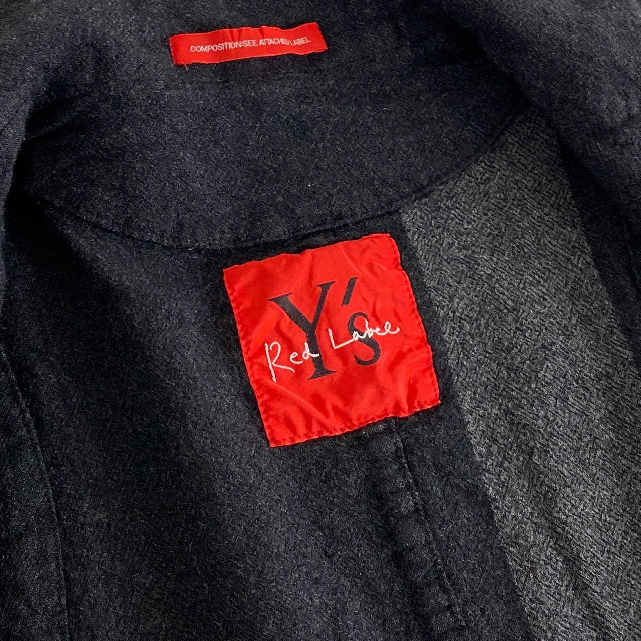 67i5 《美品》 Y's Red Label ワイズ レッドベール 日本製 ダブル